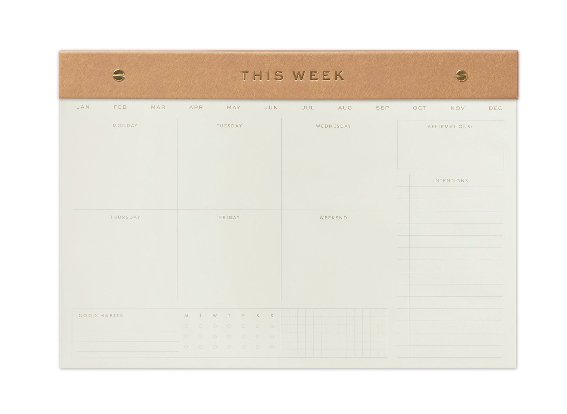 Weekly Postbound Notepad