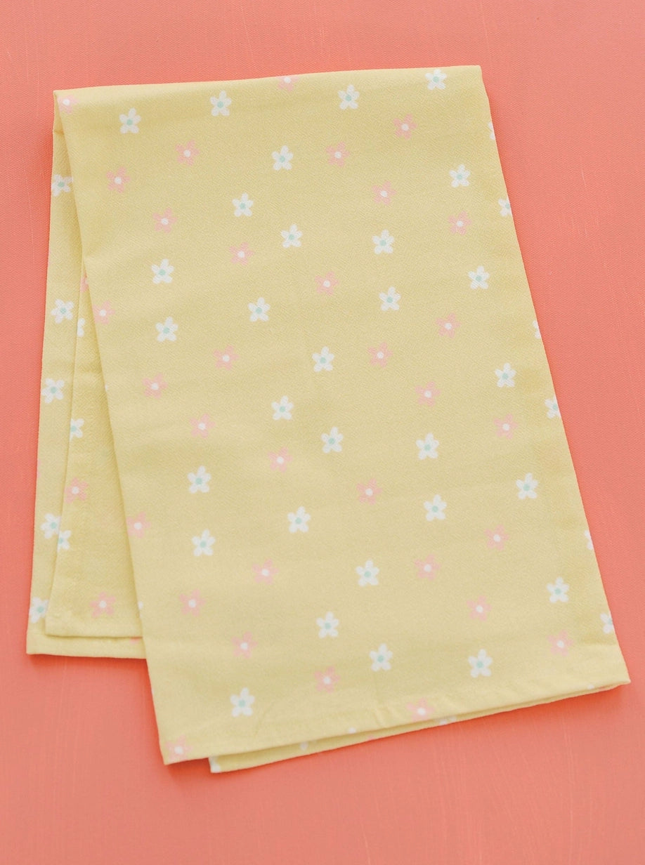 Daisy Pattern Kitchen Flour Sack Towel