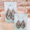 Pointed Pinecone Wooden Earrings