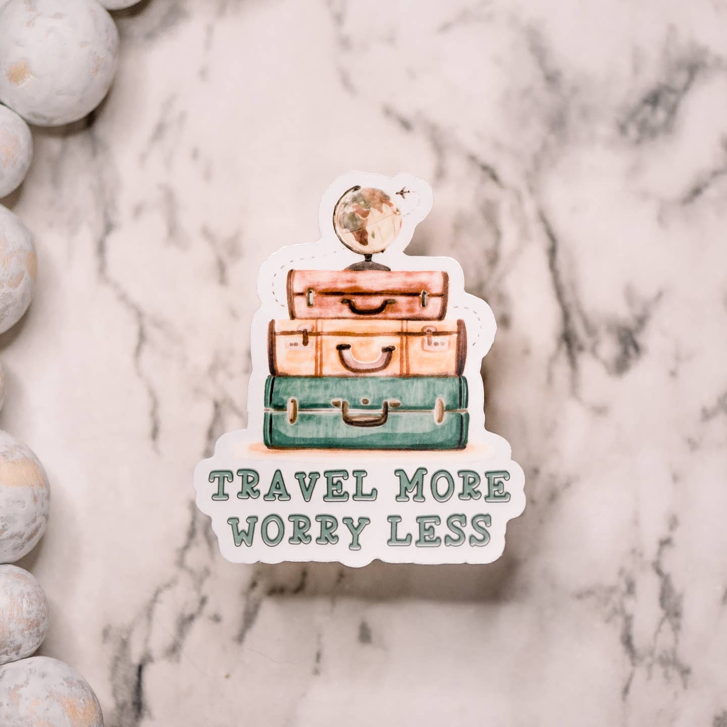 Travel More Clear Sticker