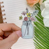 Mason Jar Flower Sticker