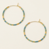 Chromacolor Miyuki Small Hoop - Turquoise Mint/Gold