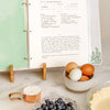 Beige Gingham Large Recipe Binder