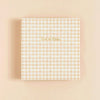 Beige Gingham Large Recipe Binder