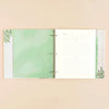 Beige Gingham Large Recipe Binder