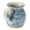 Blue Floral Stoneware Pitcher