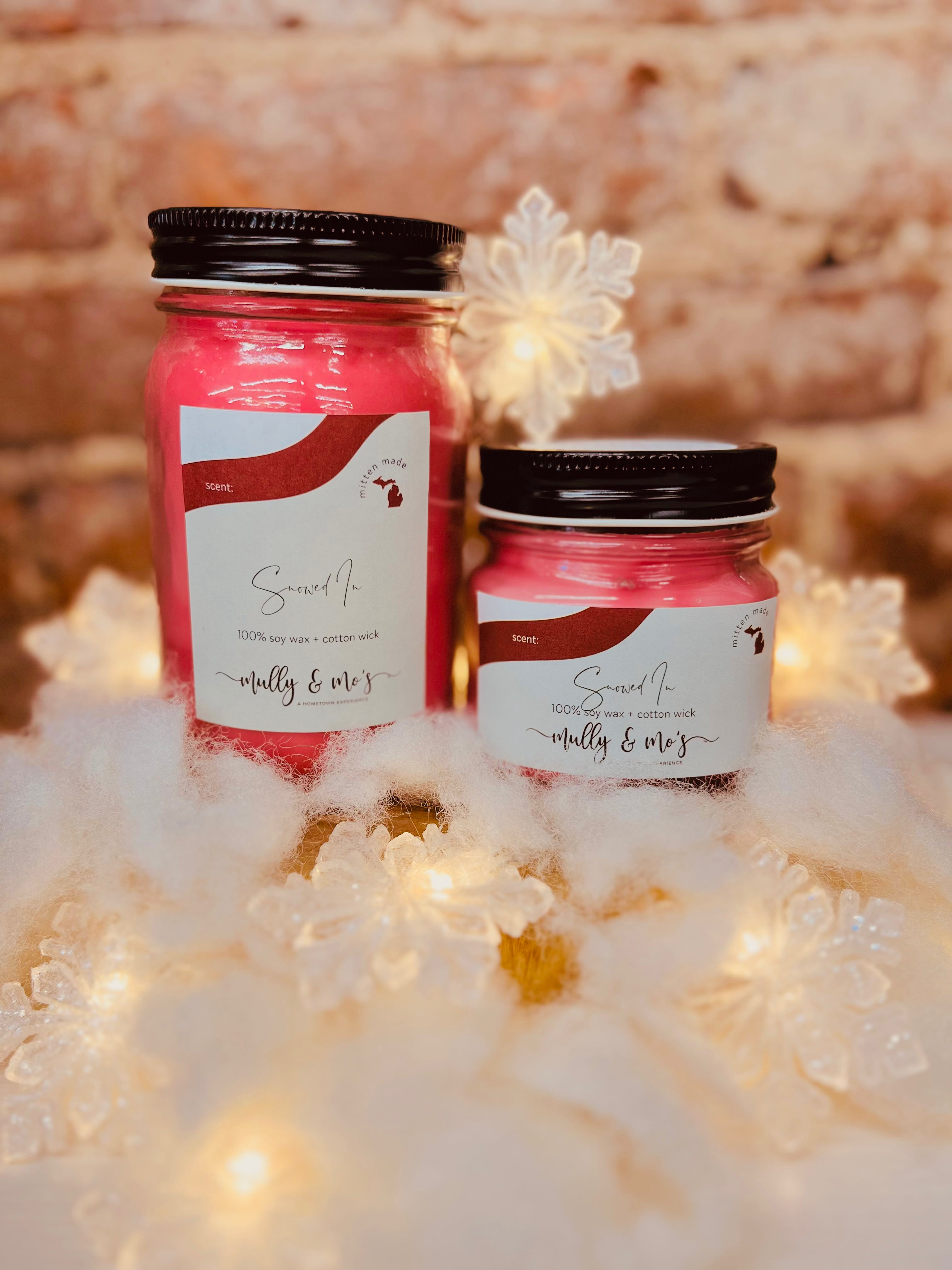 Snowed In Mason Jar Candle Mully & Mo's, LLC