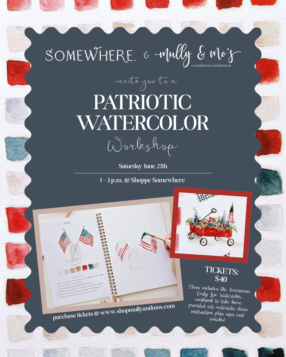 Patriotic Watercolor Workshop