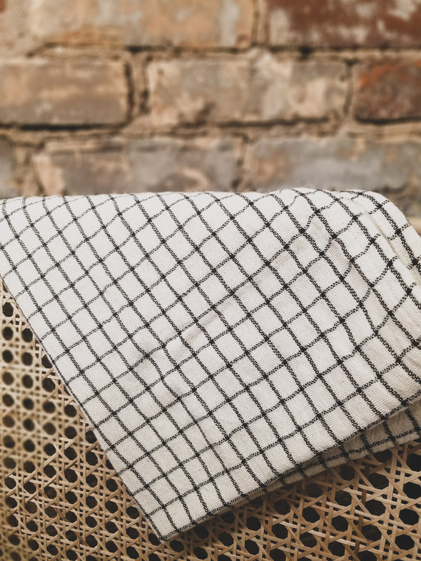 Black & White Tea Towels, Cotton