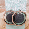 Double Circle Dyed Wooden Earrings