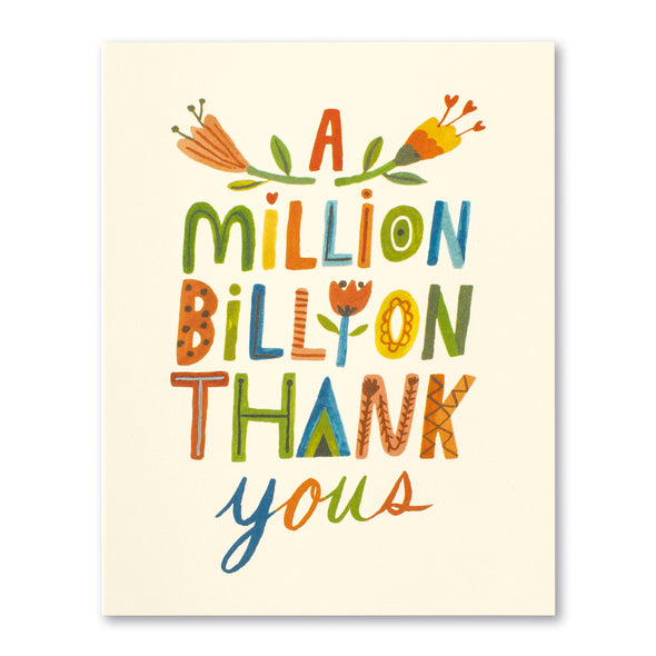 A Billion Thank Yous